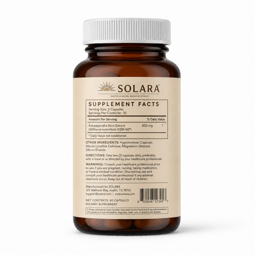 ASHWAGANDHA — Back
