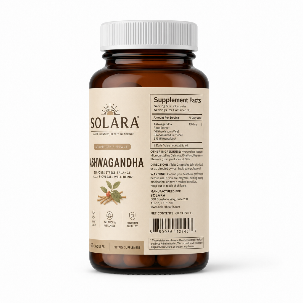 ASHWAGANDHA — Label detail