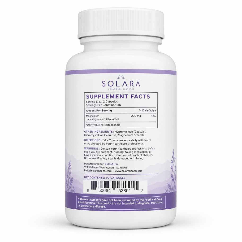 MAGNESIUM GLYCINATE — Back